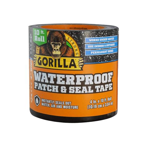 Gorilla Waterproof Patch & Seal Tape Black 